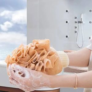 ليف الجسم المزدوج للتنظيف والتقشير