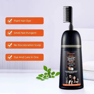 شامبو تسويد الشعر من Disaar مع المشط