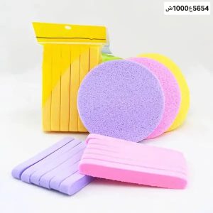 إسفنج تنظيف الوجه المضغوط 6 قطع