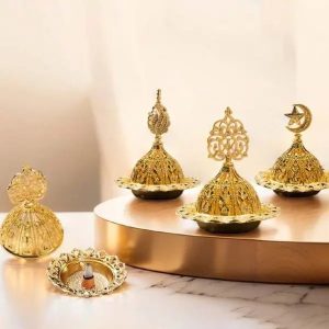 قاعدة مع غطاء للمباخر تصميم فاخر وعصري