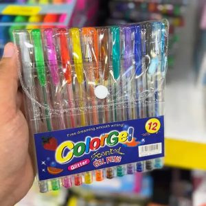 أقلام جل لامعة ومعطرة 12 قلم