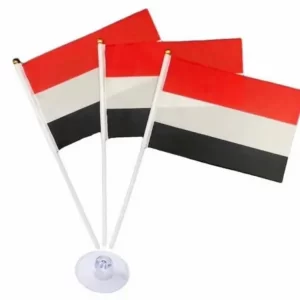 أعلام اليمن حجم صغير مع عصا ولاصق