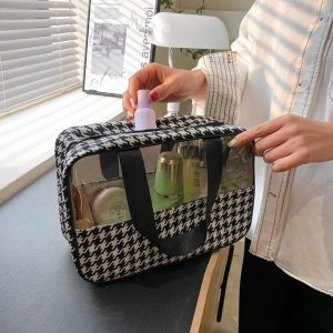 شنطة مكياج شفافة متعددة الاستخدامات