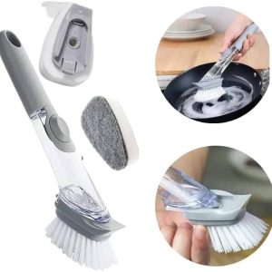 عصا تنظيف مع موزع صابون بتصميم عملي