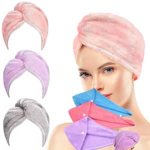 فوطة شعر مايكروفايبر لتجفيف سريع وفعّال