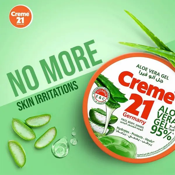 جل ألوفيرا Creme 21 صبار طبيعي