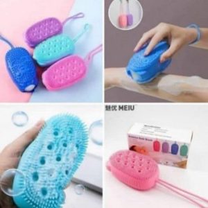 ليفة استحمام سيليكون مزدوجة الجهتين