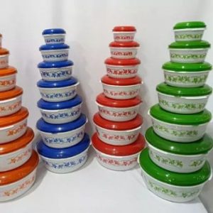 طقم حاويات حفظ الطعام 7 قطع بأحجام متعددة