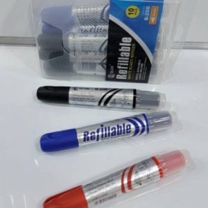 أقلام سبورة قابلة لإعادة التعبئة عبوة 10 أقلام