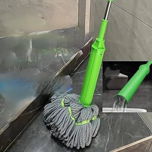 ممسحة دوارة 360° ذاتية العصر لنظافة أسهل