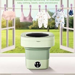 غسالة ونشافة سفر قابلة للطي بسعة 12 لتر