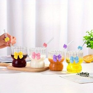 أكواب قهوة مقاومة للحرارة بتصميم فيونكة