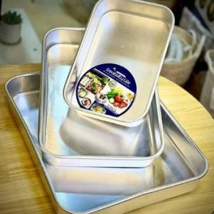 صينية خبز من الفولاذ المقاوم طقم 3 حبات